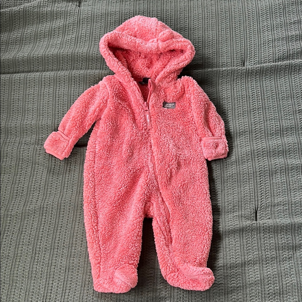 Eddie Bauer Cozy Fleece Hooded Bunting Suit, 3-6m